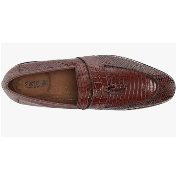 STACY ADAMS Mens Pacetti Tassel Slip on Loafer, Cognac, 8 US * - Picture 6 of 6